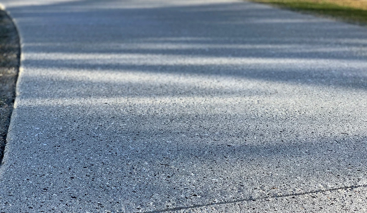Decorative concrete resurfacing on a Gold Coast project showing smooth renewed surface