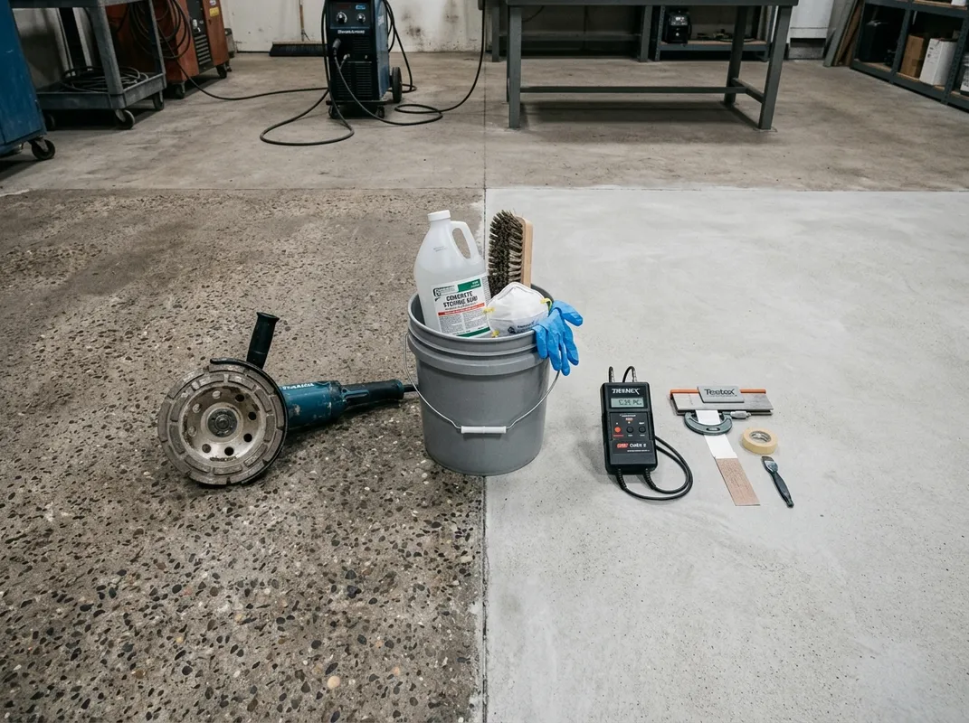 Substrate preparation via the Clean Slate Process before commercial epoxy coating